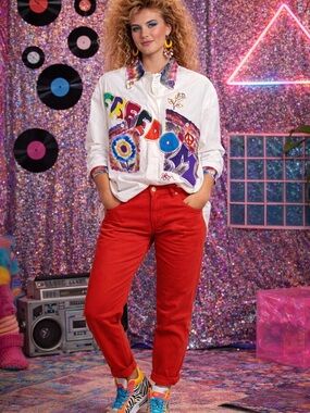 Vintage Susan Hutton Hand-painted Shirt